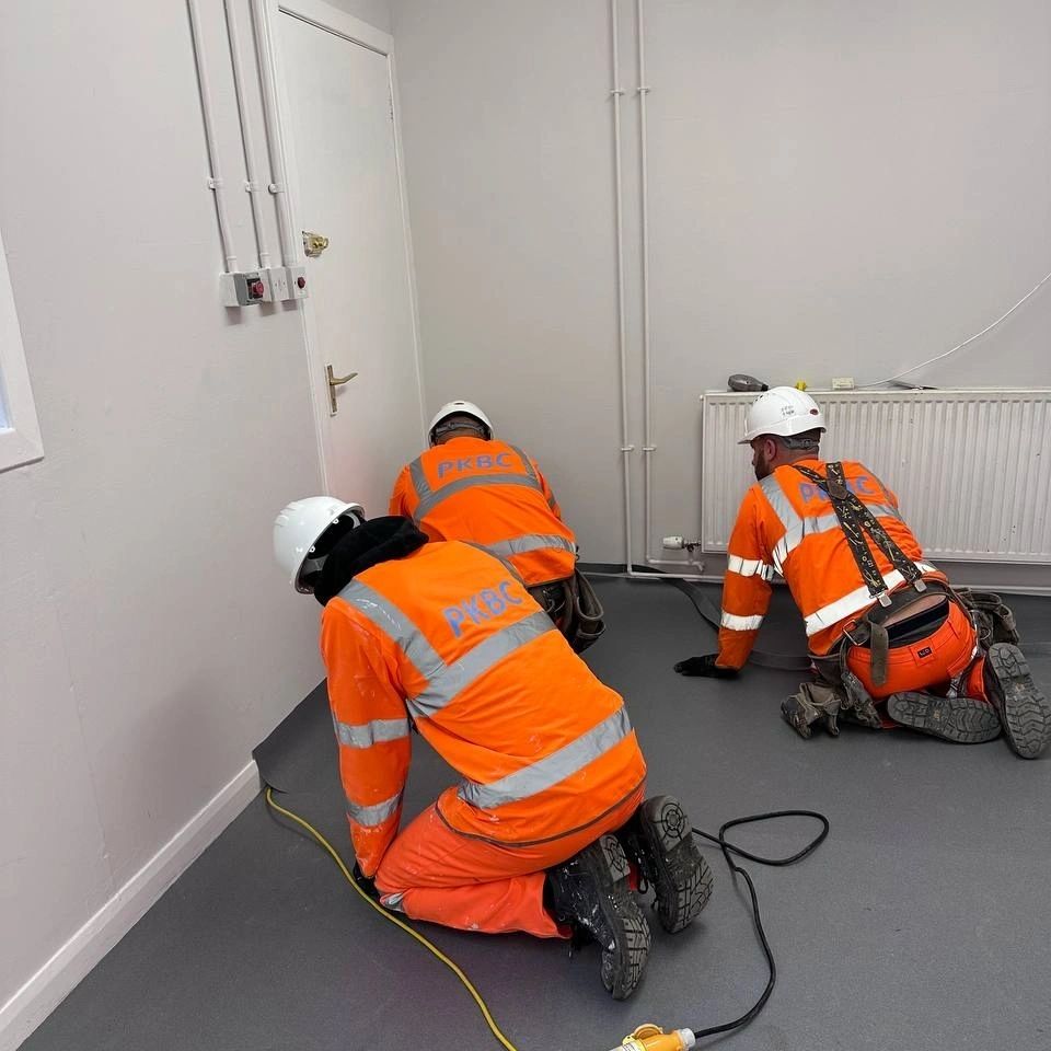 Welfare for Willowdale Substation Internal FitOut, Soft strip, Drylining, Joinery, Painting works by